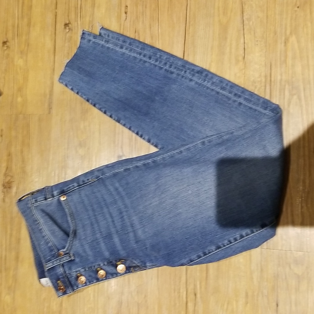 button fly denim EUC sz30T Toothpick 9"